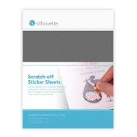 Silhouette Autocolant Scratch-Off - Argintiu