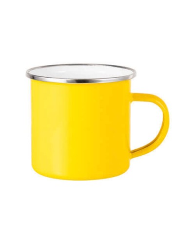 Cană metalică 360 ml pentru sublimare - galben