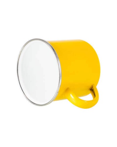 Cană metalică 360 ml pentru sublimare - galben