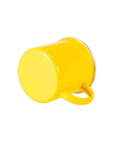Cană metalică 360 ml pentru sublimare - galben