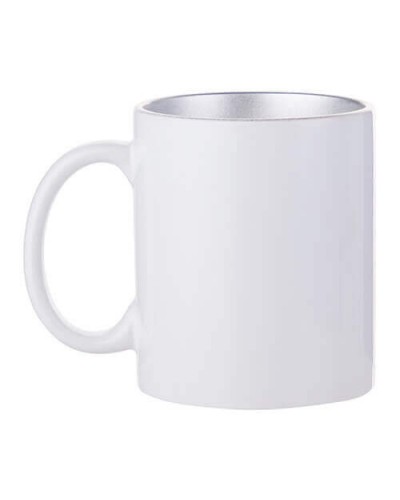 Cană 330 ml cu interior argintiu Transfer termic prin sublimare