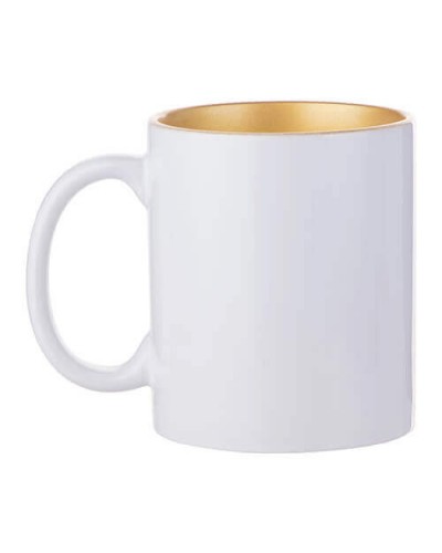 Cană 330 ml cu interior auriu Transfer termic prin sublimare