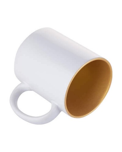 Cană 330 ml cu interior auriu Transfer termic prin sublimare