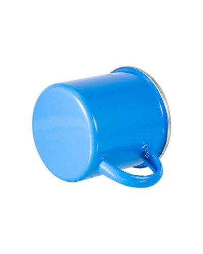 Cană metalică 360 ml pentru sublimare - albastru