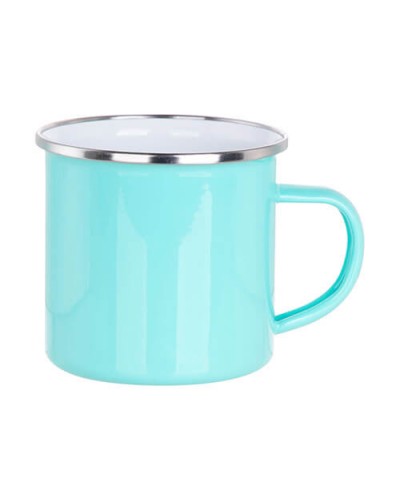 Cană metalică 360 ml pentru sublimare - mentă