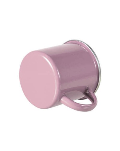 Cană metalică 360 ml pentru sublimare - roz
