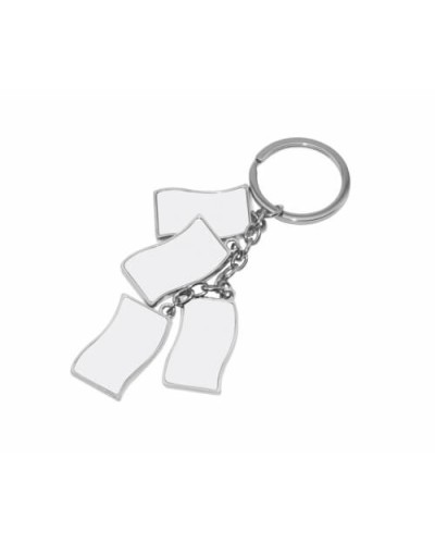 Breloc metalic patru steaguri imprimabile sublimare transfer termic