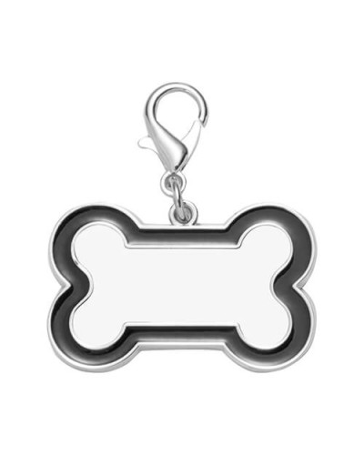 Breloc caine pentru sublimare - os negru
