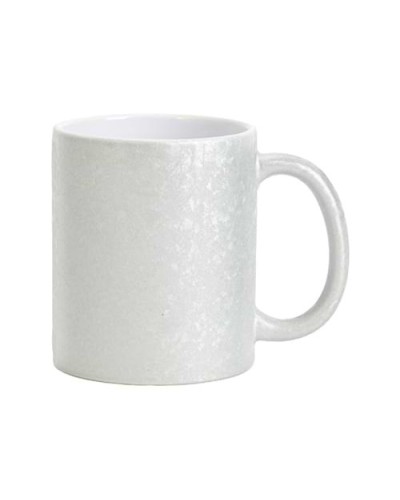 Cană 325 ml cu efect de suprafață crăpată pentru sublimare - argint