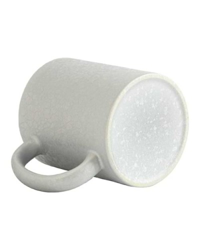 Cană 325 ml cu efect de suprafață crăpată pentru sublimare - argint