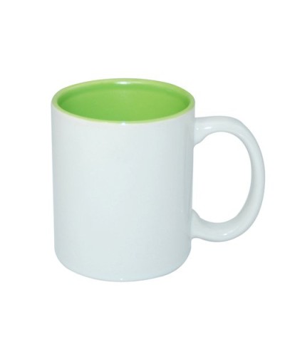 Cana alba sublimare cu interior Verde deschis