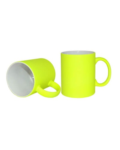 Cana neon galben mat sublimabil