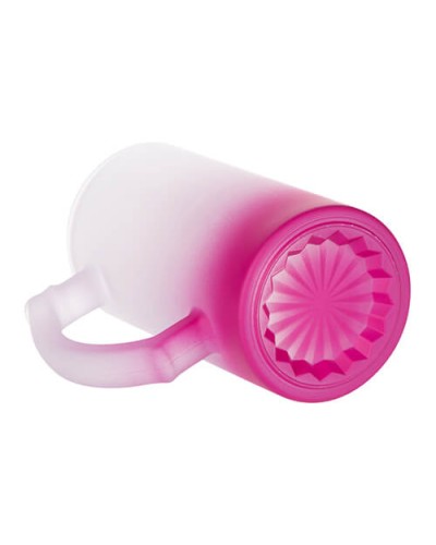 Halba bere 11oz din sticlă sublimabilă mata gradient violet