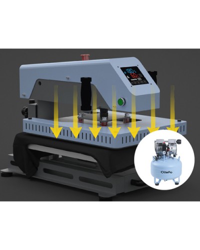 OtterPro Air 40 x 60 cm presa pneumatica cu două statii - albastru