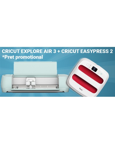Cricut Explore Air 3 + Cricut EasyPress 2 (22.5 cm x 22.5 cm)