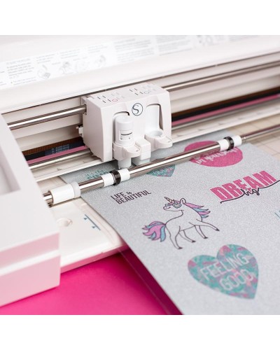 Silhouette Foi de autocolante - Glitter Argintiu